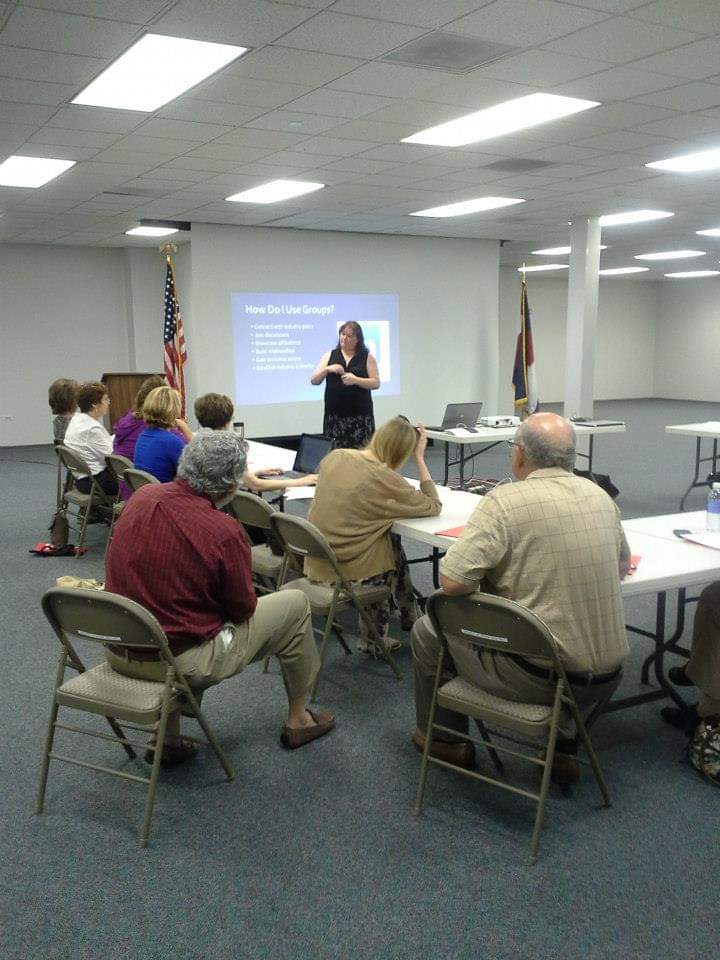 Photo of Heather Eme teaching