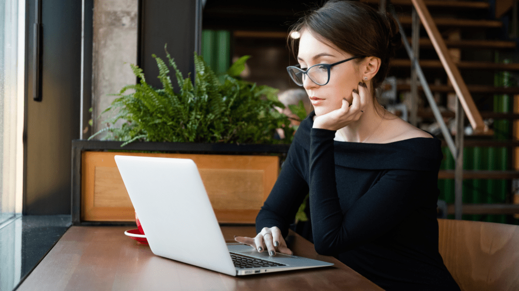 Woman on laptop