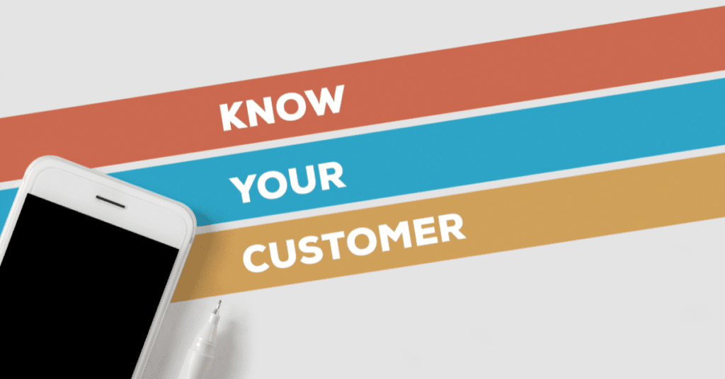 cell phone with Know Your Customer banner