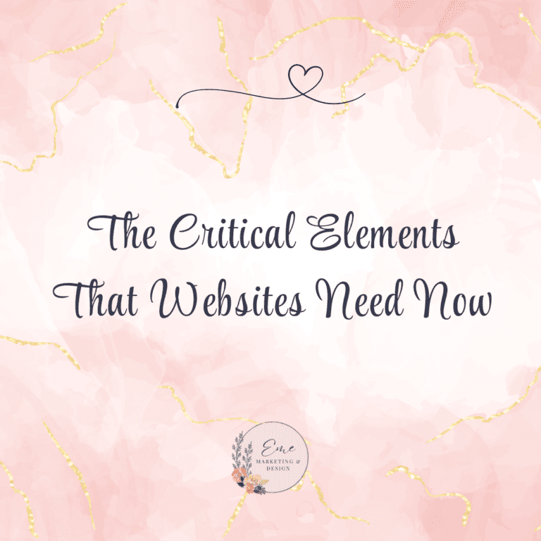 The Critical Elements That Websites Need Now