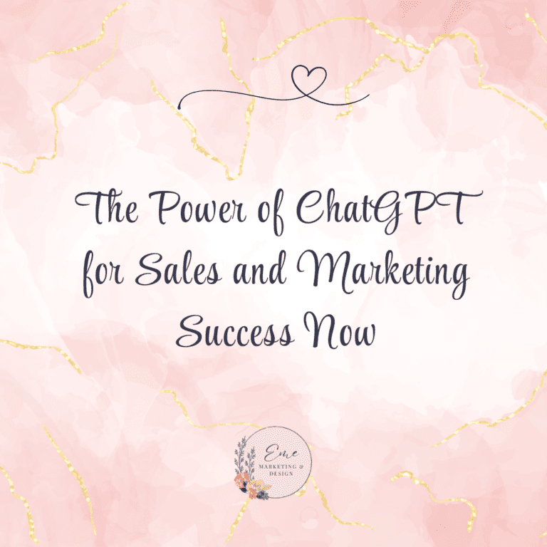 The Power of ChatGPT for Sales and Marketing Success Now