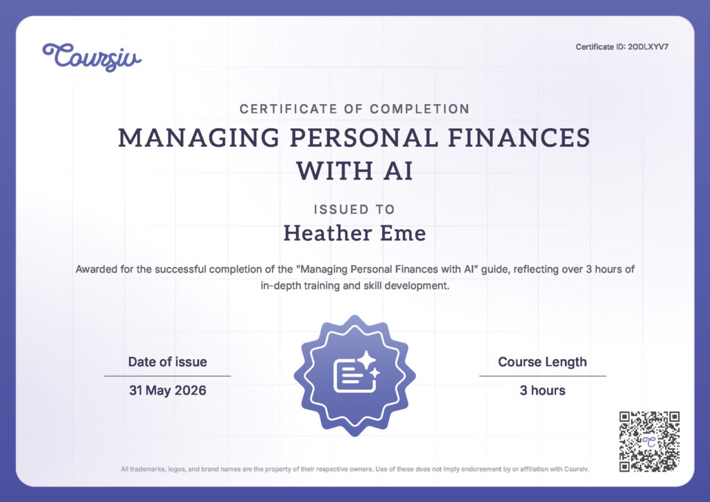 Managing Personal Finances With AI
